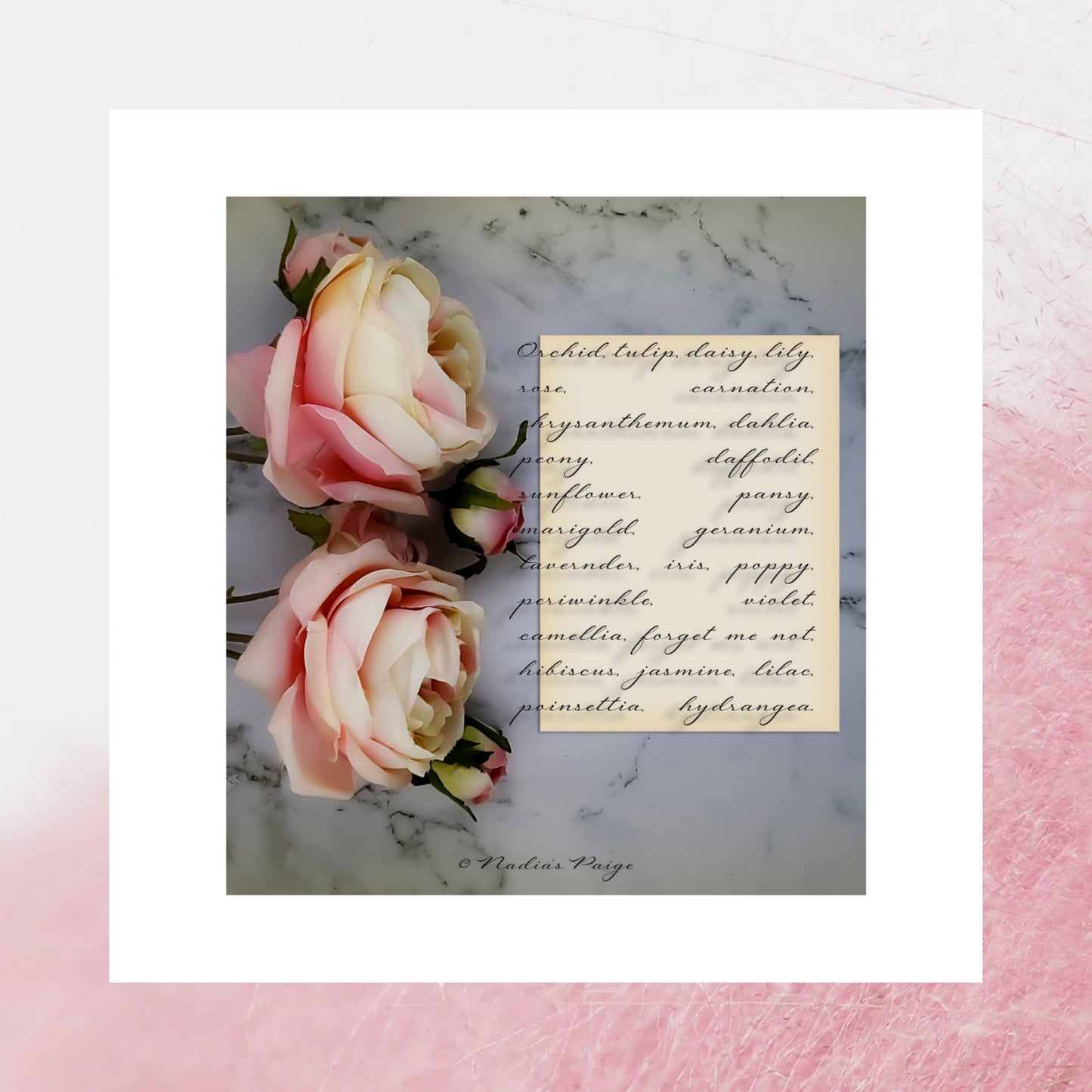 Flowers and Marble