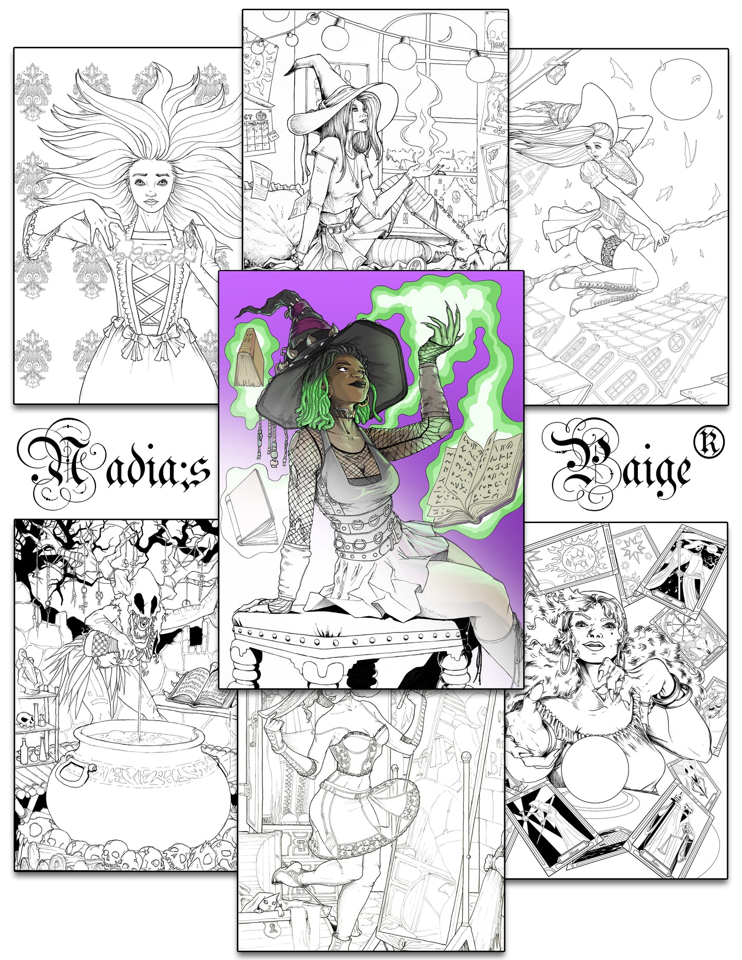The Witches Adult Coloring Book