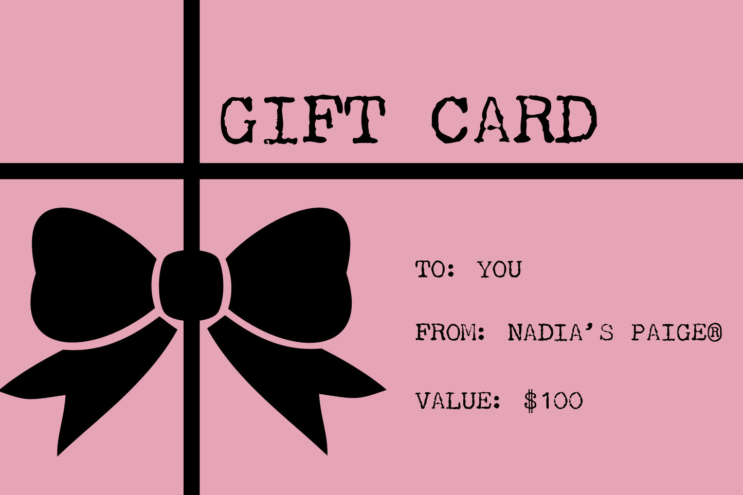 NADIA'S PAIGE GIFT CARD